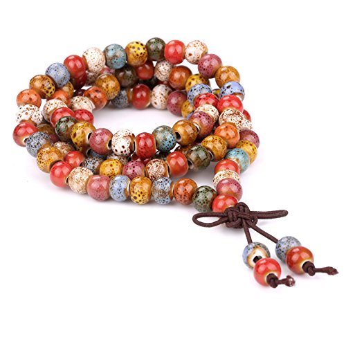 Tibetan buddhist vintage style 108 beaded bracelet mix …