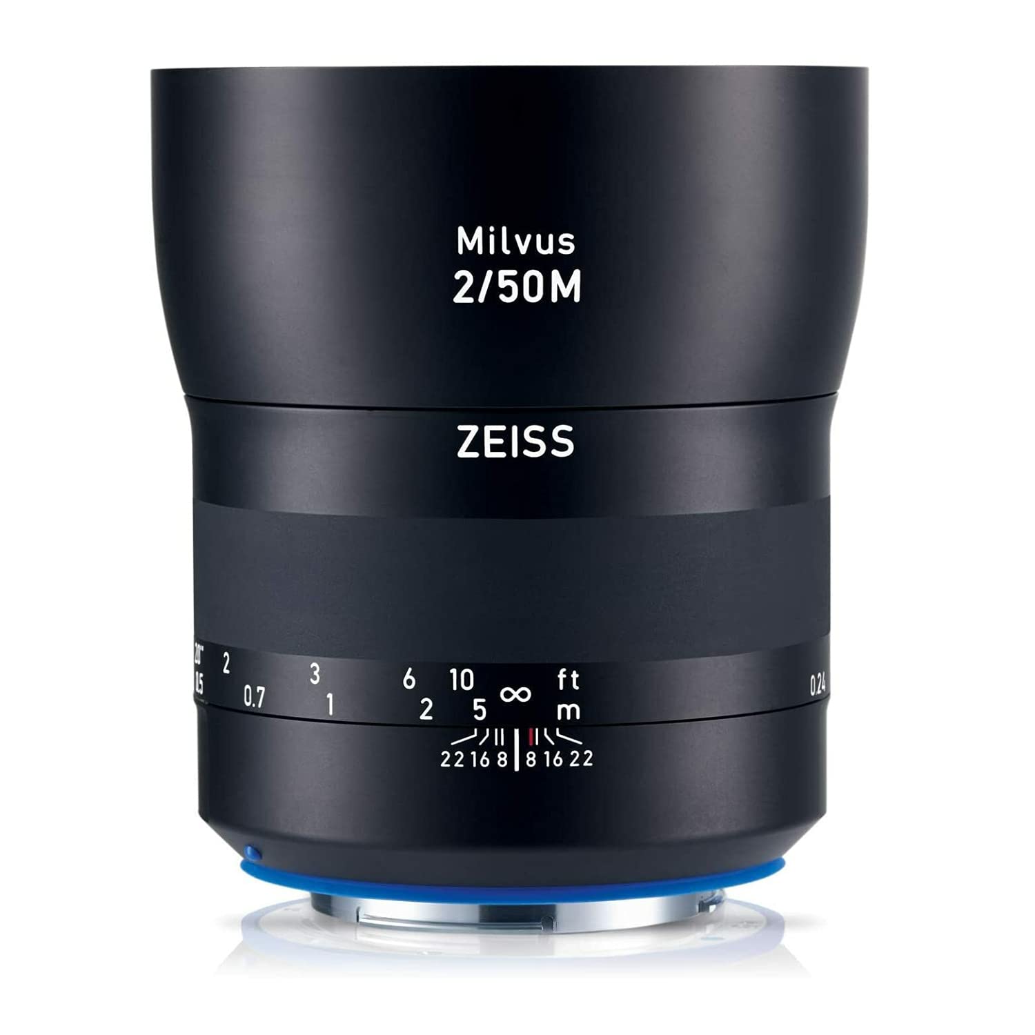 ZEISS Milvus 50 mm f/2 Lente de cámara de fotograma completo para Canon EF-Mount ZE, negro