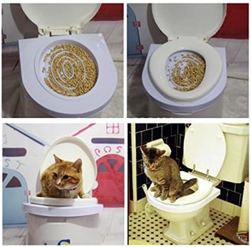 PVC Size:38*37*3cm Easy to Learn Cat Toilet Training Kit for Pet Training and Behaviour Aids Drop Shipping Gift Cat Nip