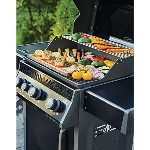 Napoleon Rogue 425 BBQ Grill, Black, Natural Gas R425SBNK1OB With Three Burners and Range