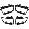 G-PLUS Tail Light Bezel Covers Kit Compatible with 2010-2013 Chevy Camaro LT LS SS,Glossy Black Set of 4