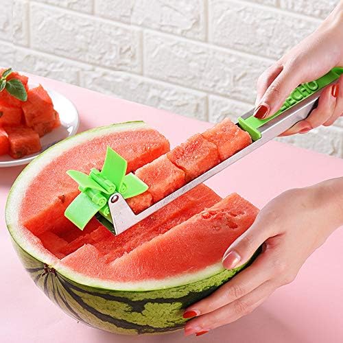 Liecho Watermelon Stainless Steel Slicer - Melon Cantaloupe Fruit Slicer,Cutter,Corer,Knife,Carver - Home,Kitchen,Professional Restaurant Chefs Carving Cutting Tools Gadgets