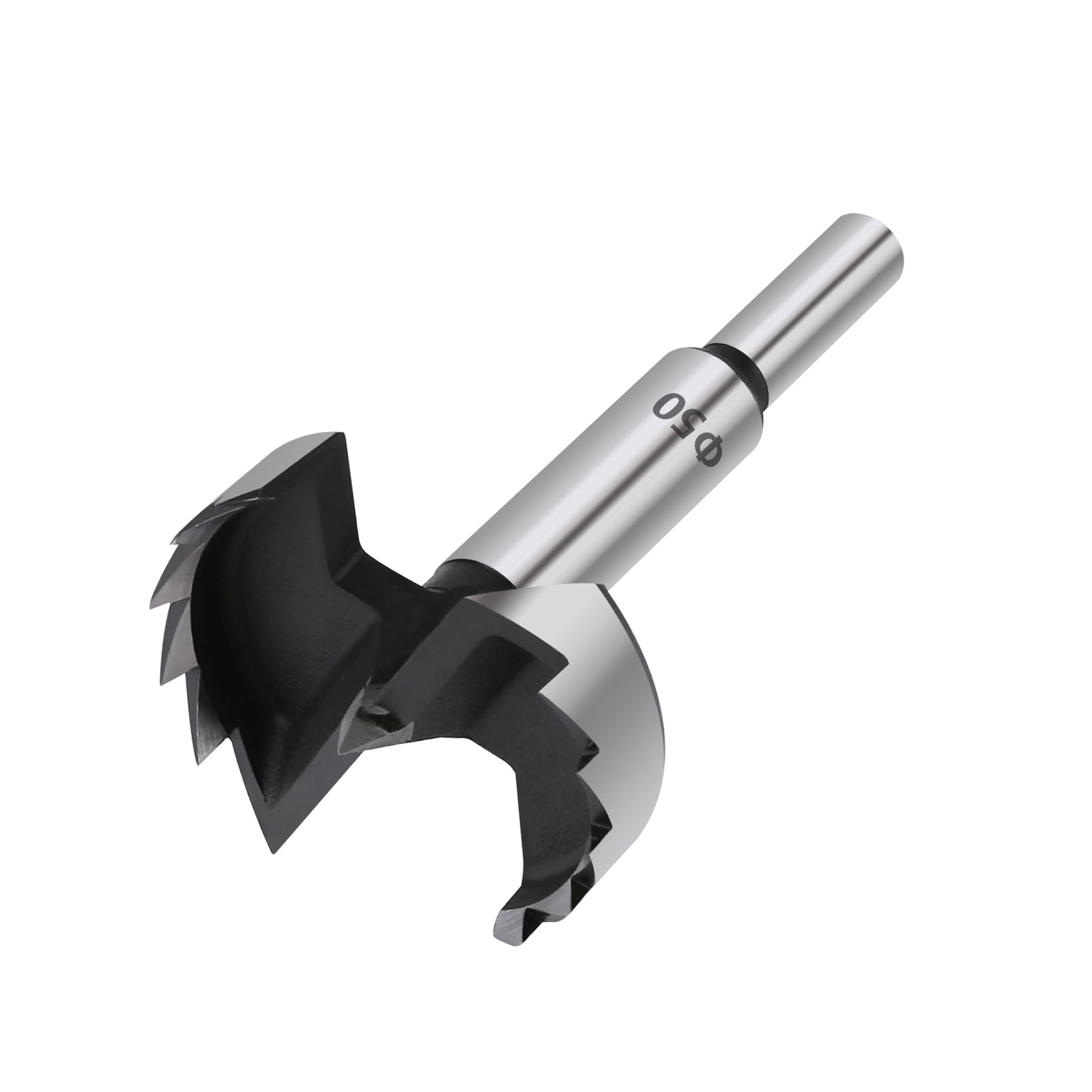 Vearter 50mm Forstner Drill Bit, High Carbon Steel Multi-Tooth Woodworking Tools Forstner Bits with Round Shank, Hinge Drill Bit for Solid Wood, MDF, Plastic, Particleboard, Plywood — image 1