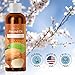 100% Pure Sweet Almond Oil for Skin Nails and Hair Growth Aromatherapy Carrier Oil Moisturizing Anti-Aging Treatment Massage Oil for Stretchmarks Scars Dark Circles Wrinkles Beauty Oil for Smooth Skin