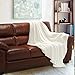 Bedsure Faux Fur Reversible Fleece Throw Blanket – Super Soft Fuzzy Lightweight Throw for Boys Girls Adults (50 x 60 inches, Ivory)