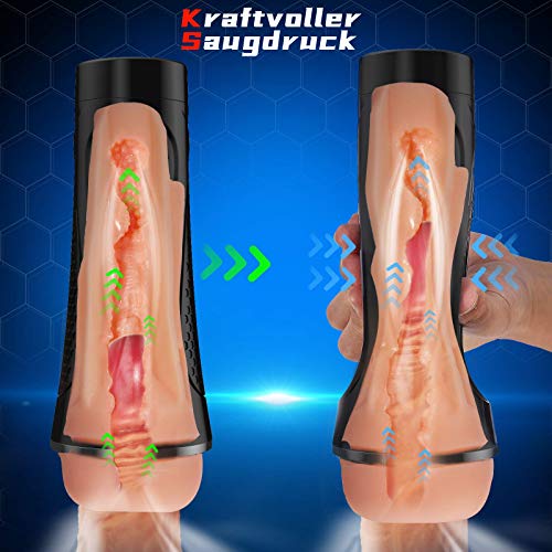 Moruioy Anal Masturbator Cup, 3D Realistische Anus masturbieren Mann, Manuelle Cup-Masturbatoren, Silikon Sexspielzeug für männer, Erotik