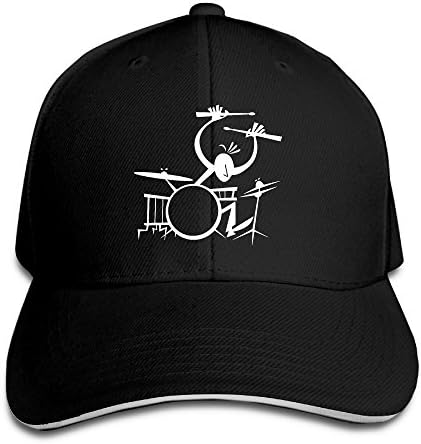 Printed Drummer Music Instruments Cool Sun Hats Sandwich Cap
