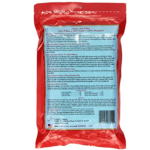 Lafeber's Avi-Cakes for Macaws / Cockatoos 1lb. Package