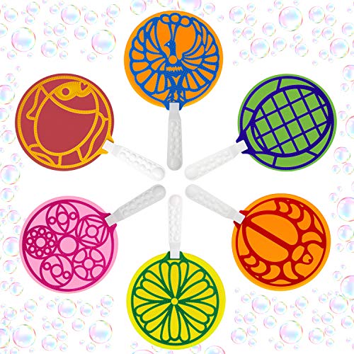Bubble Wands - Jumbo Colorful Bubble Wand Toy Set - Assortment of Large Wands - For Kids and Adults - 2 Giant Trays Will Make Lots of Bubbles - Boys & Girls Summer Outdoor Fun Bubble Toys - Activity P - Thumbnail 5
