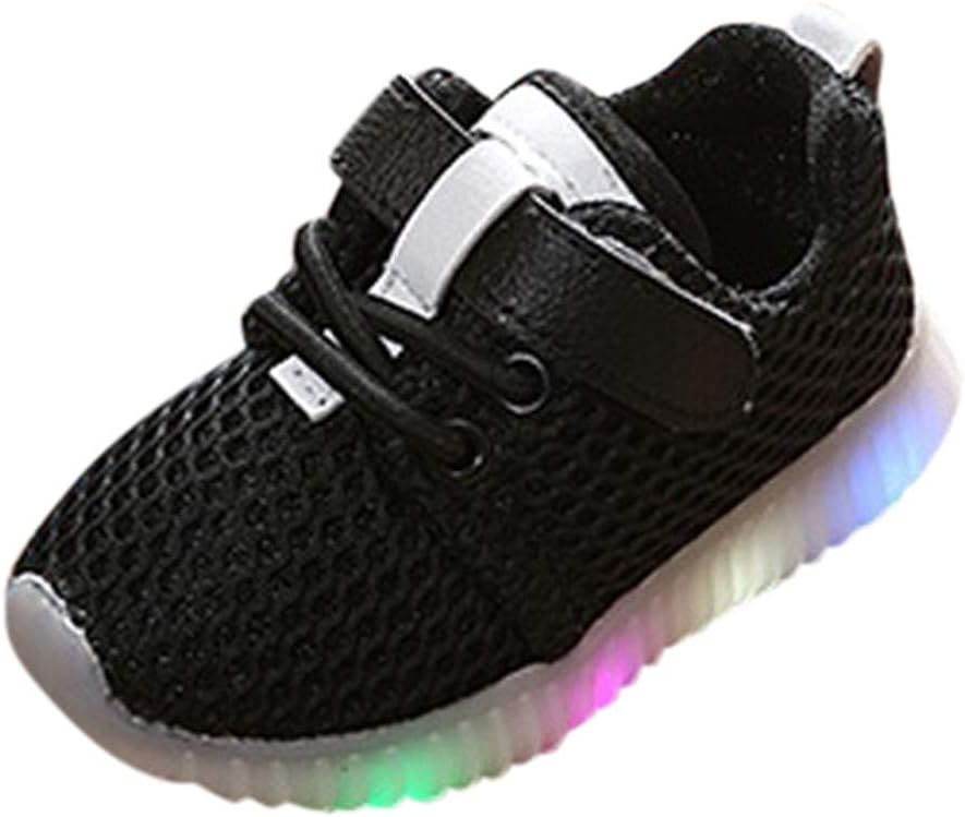 Baby LED Shoes, Kids Boys Girls Light up Luminous Sneakers Casual Walking Shoes Outdoor Slip on Sneakers