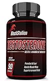 Black Stallion Natural Testosterone Booster, With Tribulus Terrestris, Chrysin, and Horny Goat Weed To Increase Energy, Assist Muscle Mass, Boost Recovery, Improve Sleep, & Power Your Libido. [GIFT]