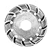 65mm Wood Shaping Disc Wood Carving Disc 16mm Bore 12 Teeth Extreme Shaping Disc for 100 Angle Grinder Woodworking Tool