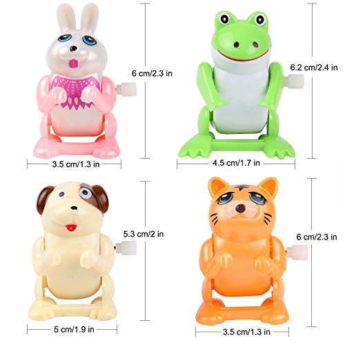 8 Pack Wind up Toys Flipping Animals Party Favors for Kids Boys Girls - Thumbnail 5