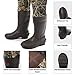HISEA Hunting Waders for Men with 600G Insulated Boots, 4.5mm Neoprene Waterproof, Bootfoot Chest Wader Fishing Duck Hunting