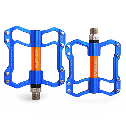 ThinkTop8 Bearing MTB/BMX Road Mountain Bike Platform Pedals Flat Sealed Lubricate Bearing Axle 9/16 Inch