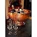 Copper Champagne and Wine Bottle Display Bowl