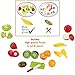 Play Food and Dishes Set- With Adorable Cutting Play Fruits - Play Dishes - Pots and Pans - Play Kitchen Utensils - Mini Stove Top (lights & sounds) in a Beautiful Storage Box - Best Gift For Toddlers