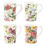 Grace Teaware Bone China Coffee Tea Mugs