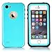 iPhone 5S Waterproof Case, eFond iPhone SE Waterproof Case IP68 Certified Shockproof Durable Slim Fit Full-Sealed Hard Cover with Touch ID Snow Dust Dirty Proof Case for iPhone 5 5S SE [Teal Blue]