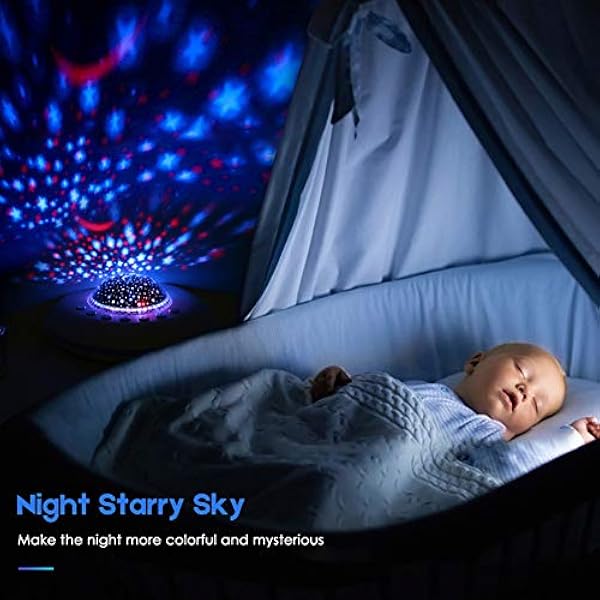 Led Lampe De Projection Veilleuse Bebe Ciel Etoile Etoiles Projecteur Lumiere De Projection De Musique Usb