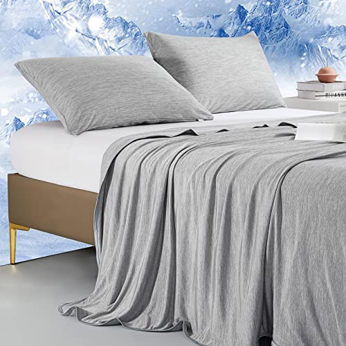 Marchpower Cooling Blanket Queen Size, Arc-Chill 3.0 Cool-to-Touch Technology Summer Blanket,Light Cool Blanket for Sleeping Hot Sleepers Night Sweats, Q-MAX>0.5 Cold Blanket for Bed(79" X 86")