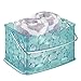 InterDesign Pebblz Bath, Bathroom Vanity Organizer Basket for Heath and Beauty Products/Supplies, Lotion, Perfume - Blue