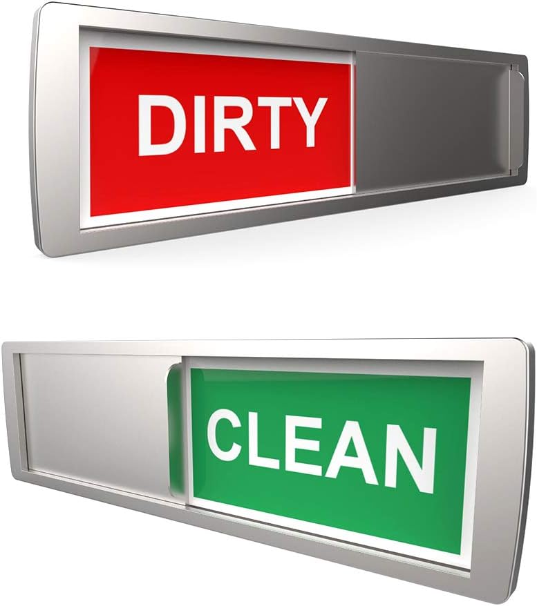 Stritra Clean Dirty Sign Dishwasher Slider Indicator Suit All Dishwashers