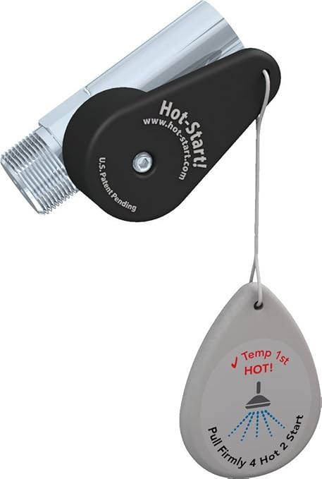 Amazon Pcr法 スマートフローホット水セーバーアダプタforシャワー クローム 止水栓 バルブ