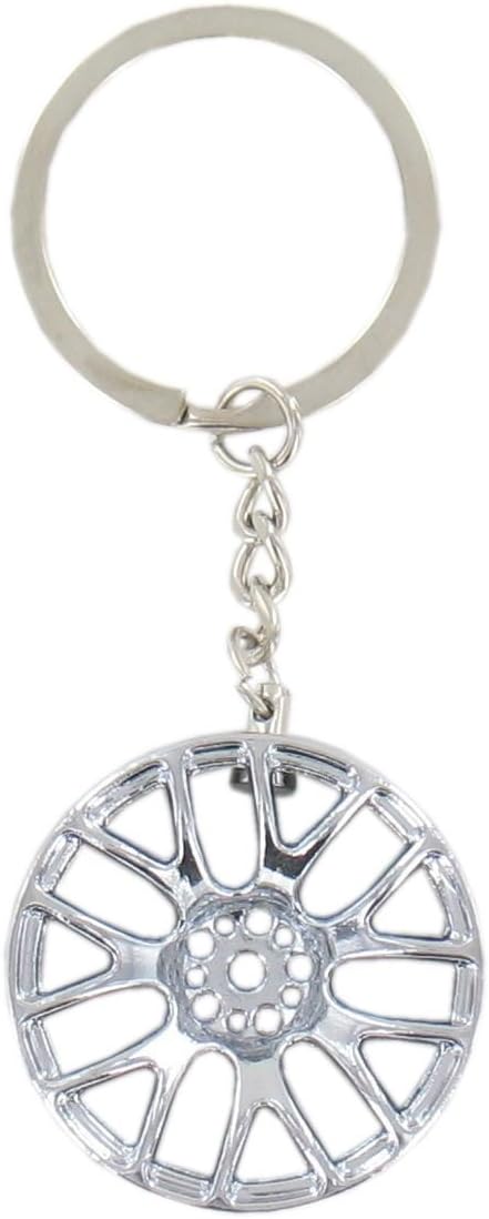 Tim Garner Silver Alloy Wheel Keyring - Car Keyring - Alloy Keyring - Luxury Gift Box Included