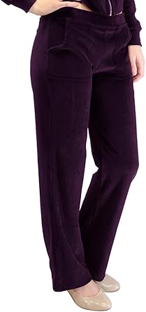 purple velour pants