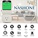 Power Energy Meter Plug by Nashone Digital Electricity Usage Consumption Monitor,Watt Meter Plug-in LCD Display Overload Alarm