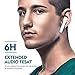 Bluetooth Headphones, Wireless Headphones Headsets Stereo in-Ear Earpieces Earphones with Noise Canceling Microphone, with 2 Wireless Built-in Mic Earphone and Charging Case for Most 1