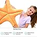 Starfish Pillow for use as Floor Pillow or Accent Pillow in Peach Color - Soft and Cozy for a Little Mermaid's Bedroom or Beach House Decor