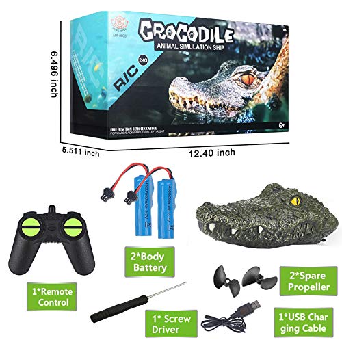 Crocodile Remote Control Boat, 2.4G Electric RC Boat Simulation