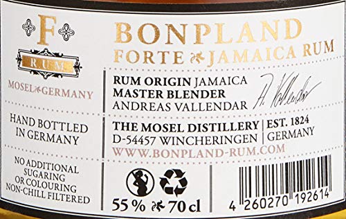 Bonpland | Rum Forte | Jamaica Overproof | 700 ml | Geschmack von Karamell & reifen Bananen – Bild 5