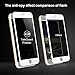 [Privacy Filter] Tateguard Iphone 7 plus Tempered Glass Screen Protector [Privacy-Proof][Edge-to-Edge Coverage] [Front + Back PET protector] [White Tooling]