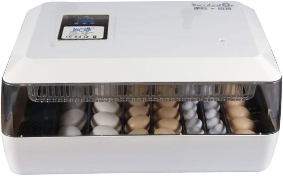 ALWUD 60 Eggs Incubators Hatching, Turkey Hatcher Automatic Egg Turning Temperature Control for Chicken Dove Quail