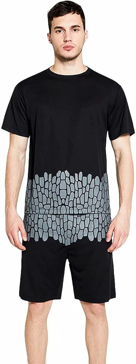 Amazon Tenflow 上下セット メンズ Tシャツ 半袖 ショートパンツ セットアップ 丸首 アクティブ 短パン スポーツウェア クルーネック 夏 プリント Tシャツ カットソー 通販