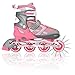 XinoSports Premium Adjustable Inline Skates for Girls, Featuring Illuminating Front Wheels, Awesome-Looking, One-of-a-Kind, Comfortable & Durable Rollerblades