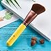 amoore Foundation Makeup Brush Kabuki Brush Wooden Handle Make up Brush Perfect For Blending Liquid, Cream Flawless Powder Cosmetics (1 Pcs Angled Round Brush)