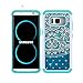 S8 Plus Case, S8+ Case, MagicSky [Shock Absorption] Studded Rhinestone Bling Hybrid Dual Layer Armor Defender Protective Case Cover for Samsung Galaxy S8 Plus / S8+ (Flower2)