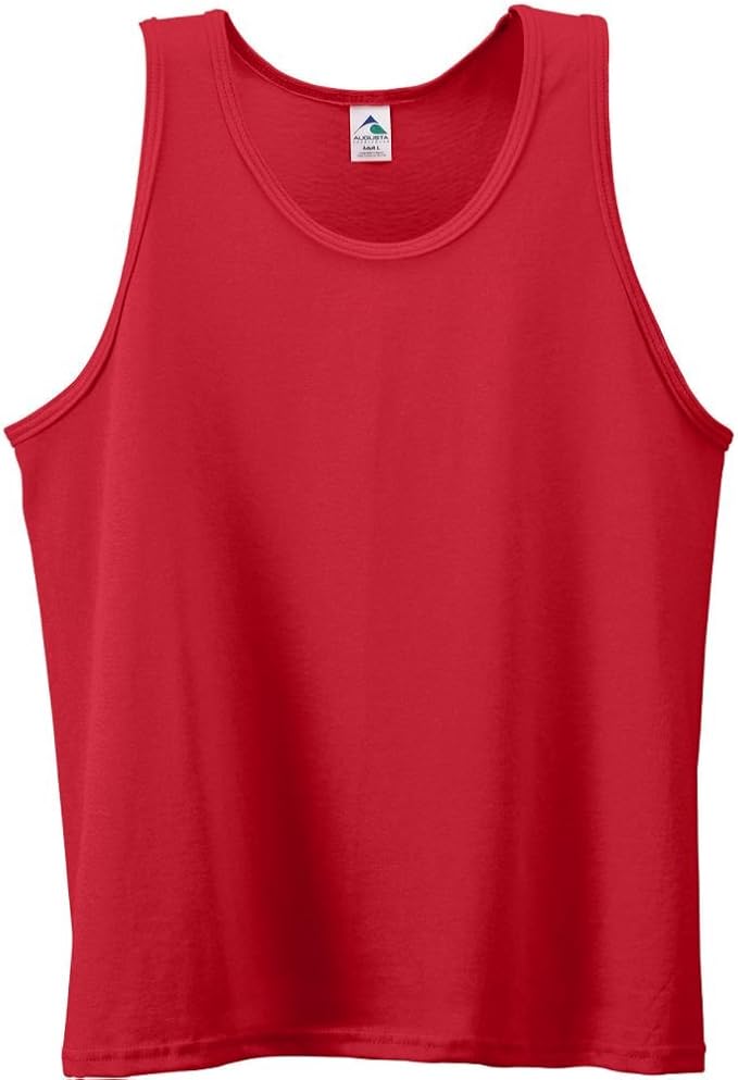 Youth Poly/Cotton Athletic Tank RED LARGE at Amazon Men’s Clothing