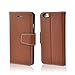 iPhone 6 / 6s Case, Yowosmart Real Leather Top Grain Leather RFID Blocking Wallet Case with Credit Card Slots Cash Pocket Stand Holder Magnetic Closure (4.7 Inch) (iPhone 6/6s Brown)