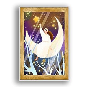 Framed Canvas Wall Art for Living Room, Bedroom Flow in The Dream Canvas Prints for Modern Home Decoration Ready to Hang - 16"x24" inches