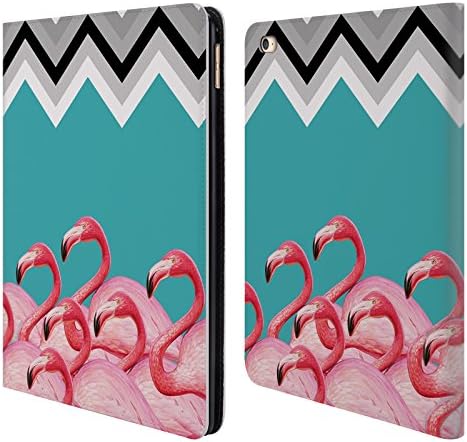 Official Mark Ashkenazi Chevron Flamingo Leather Book Wallet Case Cover For Apple iPad Air 2