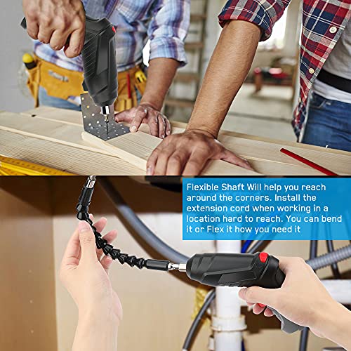 Mini Akkuschrauber mit LED Victop 47 in 1 Akkubohrer Set 3.5N·m Max Wiederaufladbar Schlagbohrschrauber 3.6V Li-ion… – Bild 7