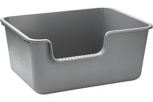 Duabes Extra Large Cat Litter Box: High Sided Automatic Litter Box for Big Cats - Self-Cleaning Jumbo Litter Box for Kitty Vine4