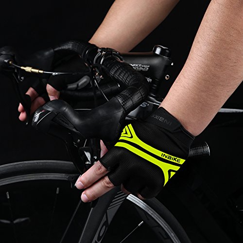 image for INBIKE Mountain Bike Gloves, Cycling Gloves Half Fingers MTB DH Road R
