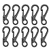Michael Josh Paracord Keychain Carabiner Clasp Clip,SF Parachute Cord Accessories Tactical Survival Parts Gear for 550 Lb Cord Project(Grey)