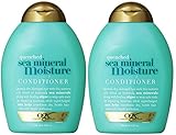 OGX Conditioner, Quenched Sea Mineral Moisture, 13 Ounce (Pack of 2)